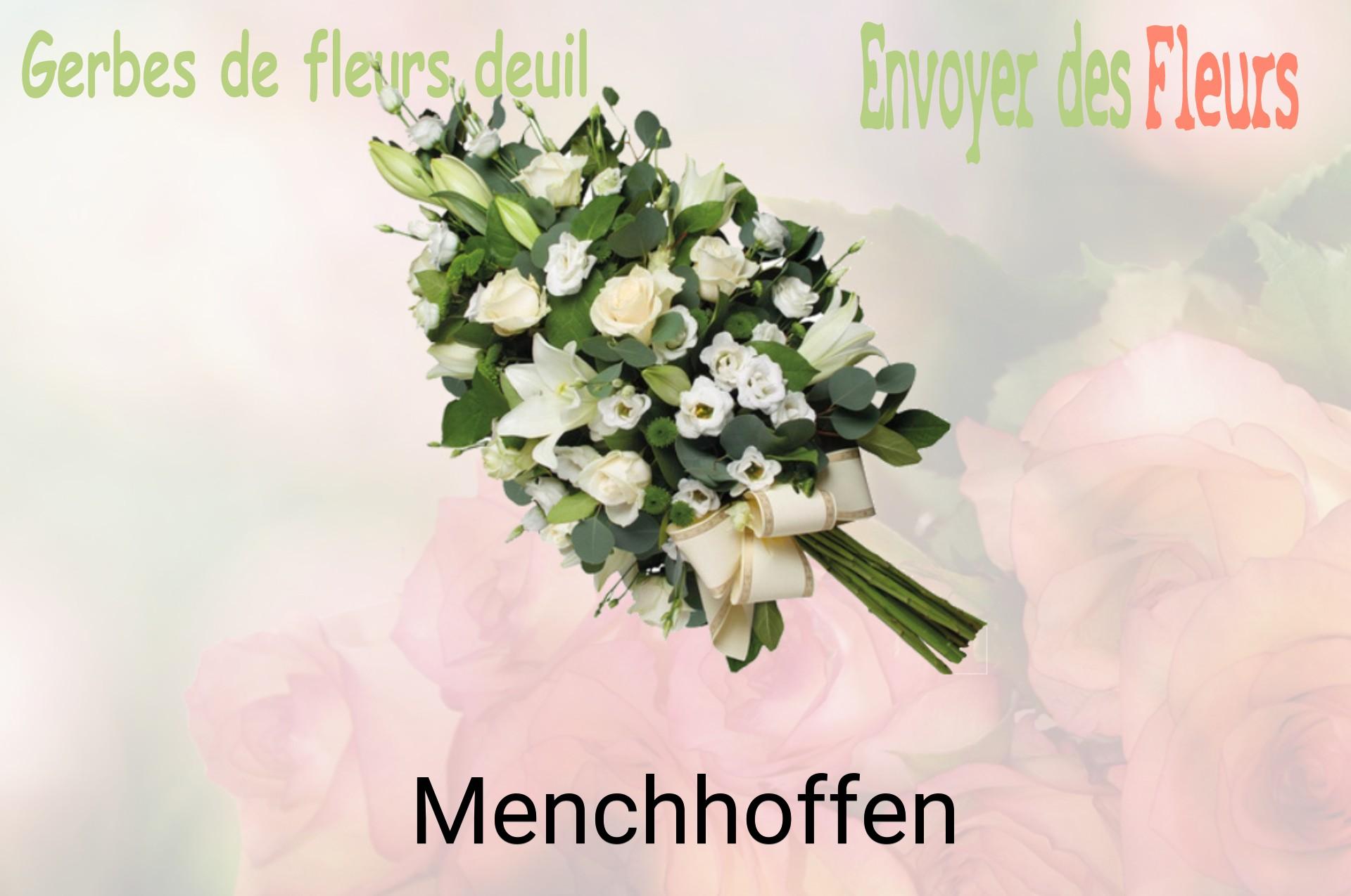 Gerbe de fleurs de deuil livrée à Menchhoffen
